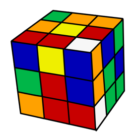 
							
								A Rubik's cube
							
							